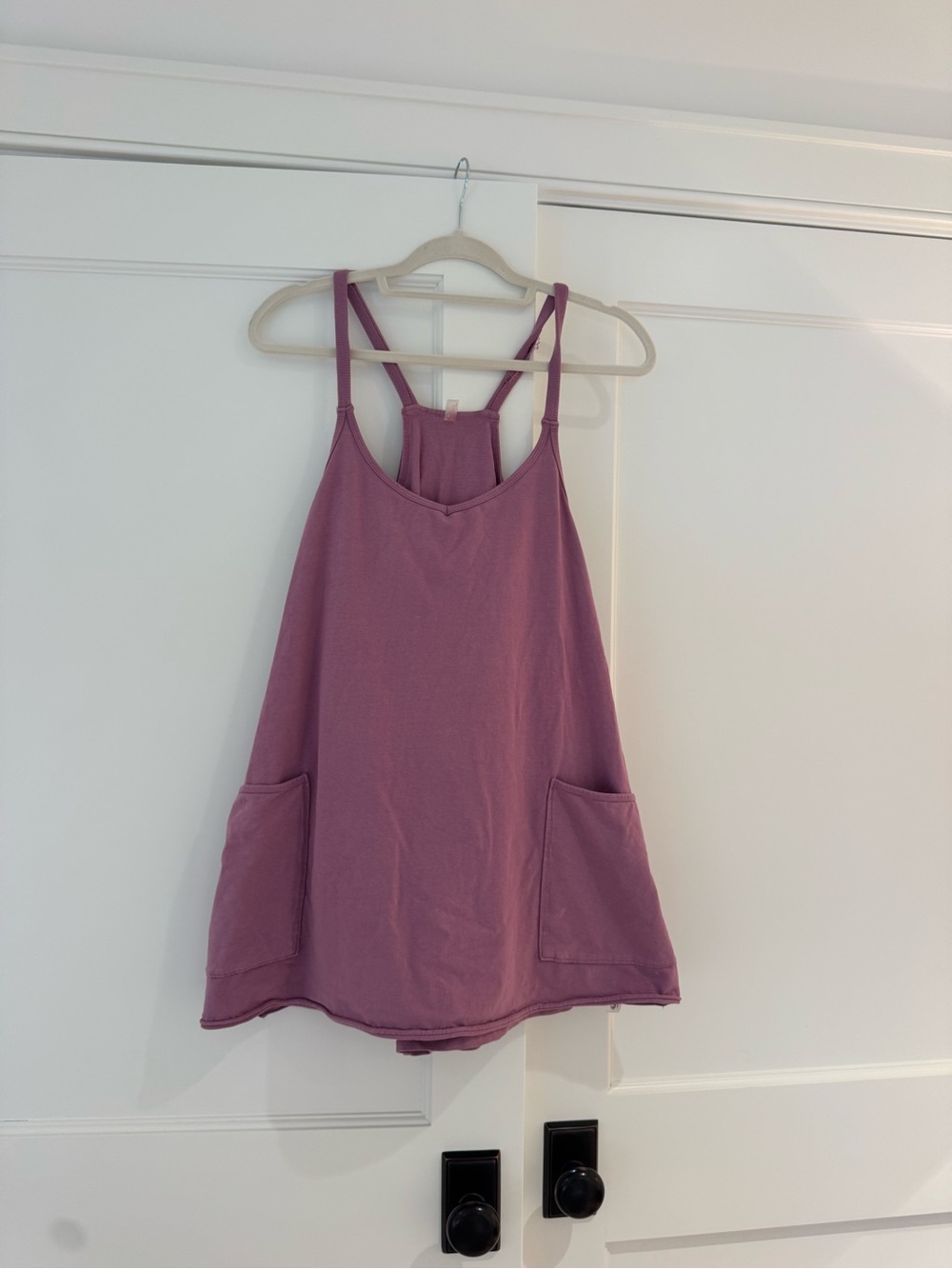 Free People Mauve Double-Strap Pocket Cami